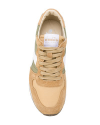 Мужские разноцветные кожаные низкие кеды от Diadora