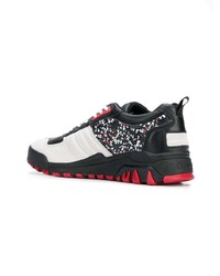 Мужские разноцветные кожаные низкие кеды от Kenzo