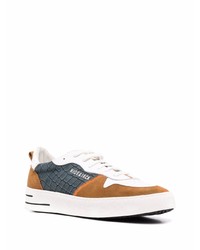 Мужские разноцветные кожаные низкие кеды от Hide&Jack