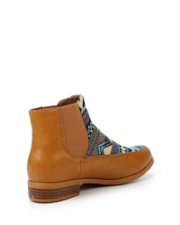 Разноцветные кожаные полусапоги от Super Mode