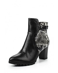 Разноцветные кожаные полусапоги