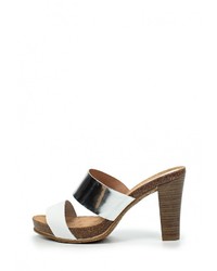 Разноцветные кожаные сабо от Carmela