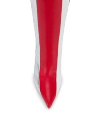 Разноцветные кожаные сапоги от Sergio Rossi