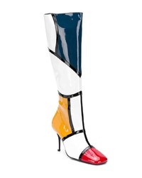 Разноцветные кожаные сапоги от Dorateymur