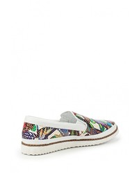 Женские разноцветные кожаные слипоны от Allegri