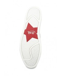 Мужские разноцветные кожаные слипоны от Ash