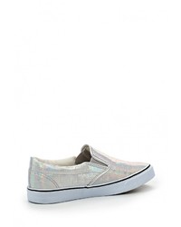 Женские разноцветные кожаные слипоны от CLAUDIA GHIZZANI