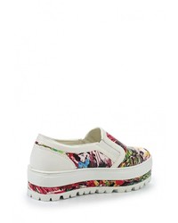 Женские разноцветные кожаные слипоны от Donna Moda