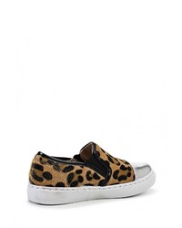 Женские разноцветные кожаные слипоны от Gisicode