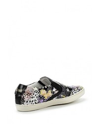 Женские разноцветные кожаные слипоны от Just Cavalli