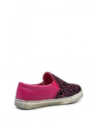 Женские разноцветные кожаные слипоны от Playgirl