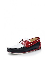 Разноцветные кожаные топсайдеры