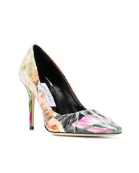 Разноцветные кожаные туфли с цветочным принтом от Off-White