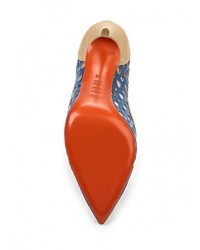 Разноцветные кожаные туфли от Baldinini