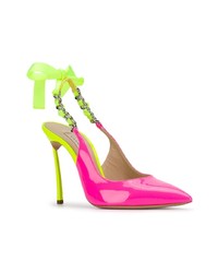 Разноцветные кожаные туфли от Casadei