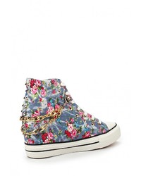 Разноцветные кроссовки на танкетке от Bella Comoda