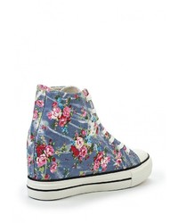 Разноцветные кроссовки на танкетке от Bella Comoda