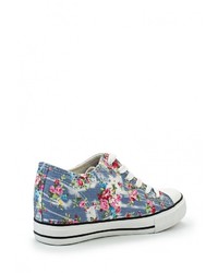 Разноцветные кроссовки на танкетке от Bella Comoda