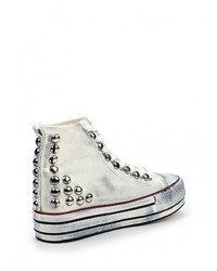 Разноцветные кроссовки на танкетке от Bellamica