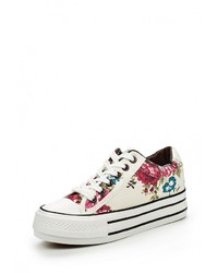 Разноцветные кроссовки на танкетке от Ideal