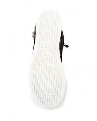 Разноцветные кроссовки на танкетке от Via Giulia