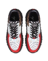 Мужские разноцветные кроссовки от Giuseppe Zanotti