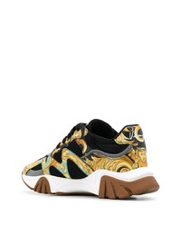 Мужские разноцветные кроссовки от Versace