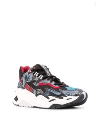 Мужские разноцветные кроссовки от Just Cavalli