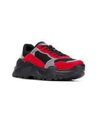 Мужские разноцветные кроссовки от Balmain