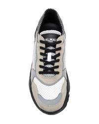 Мужские разноцветные кроссовки от Balmain