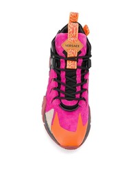 Мужские разноцветные кроссовки от Versace