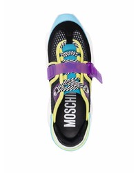 Мужские разноцветные кроссовки от Moschino