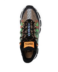 Мужские разноцветные кроссовки от Versace