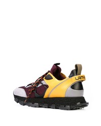 Мужские разноцветные кроссовки от Lanvin