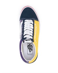 Мужские разноцветные низкие кеды из плотной ткани от Vans