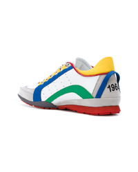 Мужские разноцветные низкие кеды от DSQUARED2