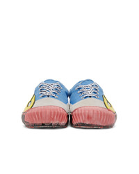 Мужские разноцветные низкие кеды от Palm Angels