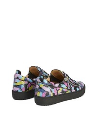 Мужские разноцветные низкие кеды от Giuseppe Zanotti