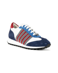 Мужские разноцветные низкие кеды от DSQUARED2