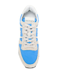 Мужские разноцветные низкие кеды от Premiata