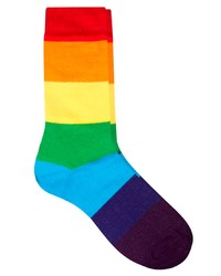 Мужские разноцветные носки в горизонтальную полоску от Asos
