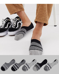 Мужские разноцветные носки-невидимки от ASOS DESIGN