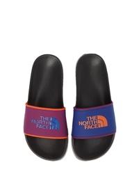 Разноцветные резиновые сандалии на плоской подошве