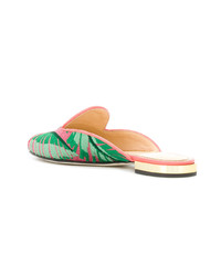 Разноцветные сабо от Charlotte Olympia