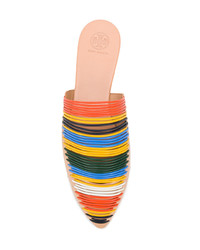 Разноцветные сабо от Tory Burch