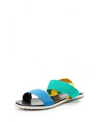 Разноцветные сандалии на плоской подошве от Marie Collet
