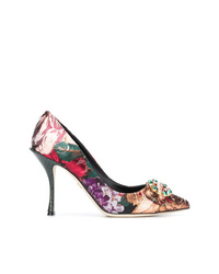 Разноцветные сатиновые туфли с принтом от Dolce & Gabbana