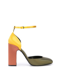 Разноцветные сатиновые туфли от Fabrizio Viti
