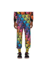 Мужские разноцветные спортивные штаны с принтом от Gucci