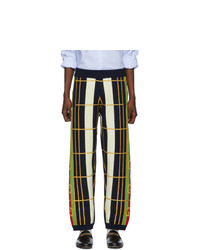 Мужские разноцветные спортивные штаны с принтом от Gucci